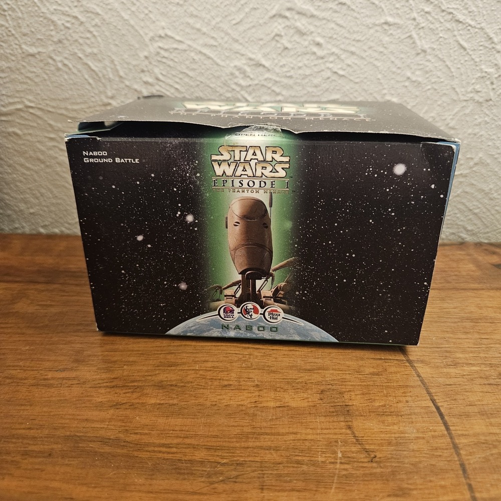 1999 Star Wars Episode 1 KFC/Taco Bell Naboo Groung Battle Toy New In Box Vtg